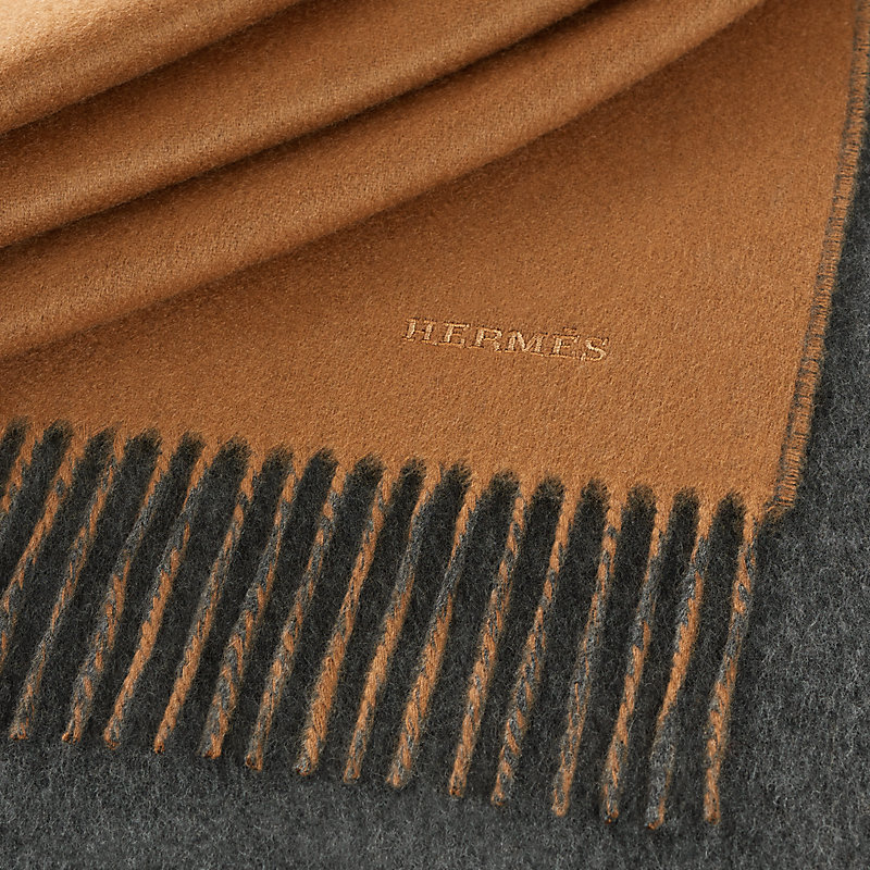 Recto-Verso scarf - Brown | Hermès USA